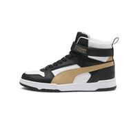 PUMA Rbd Game Chaussures de Football pour Homme, Puma Multicolore (White Sand Dune Puma Black Puma Gold), 41 EU