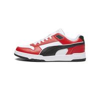PUMA Homme Rbd Game Low Chaussure de Piste d'athlétisme, White Black for All Time Red Gold, 42 EU