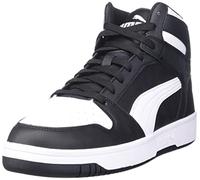 Puma Homme Rebound Layup Mid Shoes Basket, Noir/Blanc, 42 EU