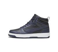 PUMA Homme Rebound V6 Chaussure de Piste d'athlétisme, Noir Navy White, 46 EU