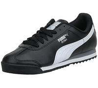 PUMA Homme Roma Basic Basket, Noir, Blanc, argenté, 45 EU