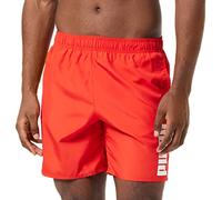 PUMA Homme Swim Men's Mid Shorts Short de planche, Rouge, S