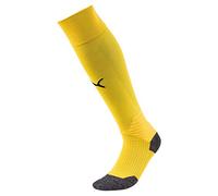 PUMA Homme Team Liga Chaussettes De Foot, Cyber Yellow-Puma Black, 4 EU