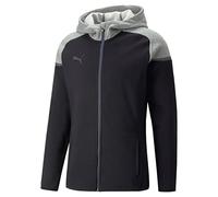 PUMA Homme Teamcup Casuals À Veste capuche, Puma - Noir, L EU
