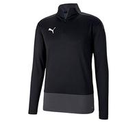 PUMA Homme Teamgoal 23 Training 1/4 Zip Top Pull, Puma Black-asphalt, S EU