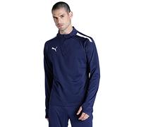 PUMA Homme Teamliga 14 Zip Top Sweater, Peacoat-puma White, M EU