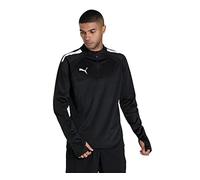 PUMA Homme Teamliga Haut Zippé 1/4 Pull, Puma Black-puma White, XXL EU