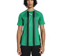 PUMA Homme Teamliga Striped Jersey Shirt, Pepper Green-puma Black-puma White, M EU