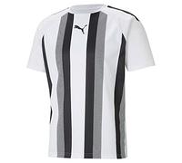 PUMA Homme Teamliga Striped Jersey Shirt, Puma Blanc- Puma Noir, L EU