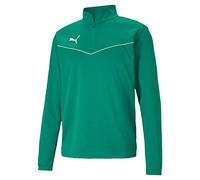 Sweat à capuche PUMA teamRISE à demi-fermure éclair vert F05 L