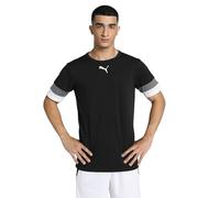 PUMA Homme Teamrise Jersey Shirt, Puma Black-smoked Pearl-puma White, L EU