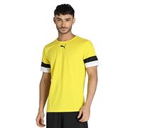 PUMA Homme Teamrise Jersey T-Shirt, Cyber Yellow-pumablack-white, L EU