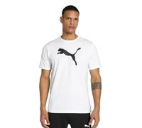 PUMA Homme Teamrise Logo Jersey Cotton T-Shirts, Puma Blanc-puma Noir, 3XL EU