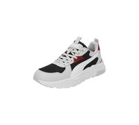 PUMA Homme Trinity Lite Sneaker, Black White-Glacial Gray-Intense Red, 40 EU