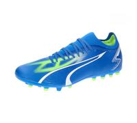 PUMA Homme Ultra Match MG Chaussure de Football, Ultra Bleu Puma Blanc Pro Vert, 44.5 EU