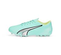 PUMA Homme Ultra Play MG Chaussure de Football, Electric Peppermint White Fast Yellow, 42.5 EU