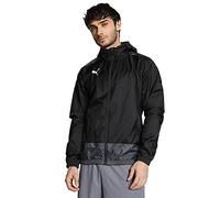 PUMA Homme Veste Imperméable, Polyester, Puma Noir-Asphalt, S