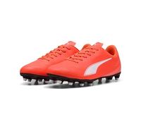 PUMA Homme Vitoria II FG/AG Chaussure de Football, Rouge Lumineuse Blanche, 43 EU