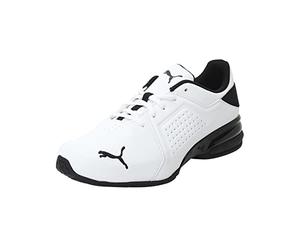 Puma Homme VIZ Runner Chaussure athlétique Tout Sport, Blanc, Noir, 44 EU Large