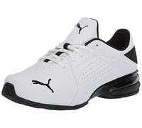 PUMA Homme Viz Runner Cross Trainer Basket, Blanc/Noir, 41 EU