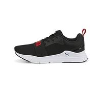 PUMA Homme Wired Run Jr Basket, Noir, Rouge et Blanc, 42.5 EU