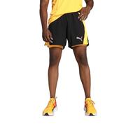 PUMA Hommes Ultraweave Velocity 2In1 Short Vêtements De Course Short De Running Black/Sun Stream - Noir L