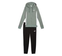 PUMA Hooded Sweat Suit TR cl, Trajes de punto Femme, Green Moon,
