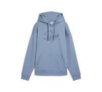 PUMA Hoodie confort à logo Essentials Femme, Vêtements, Bleu, L L