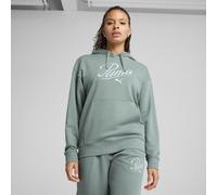 PUMA ESS Script Comfort Hoodie TR, Sudaderas Con Capucha Mixte, Green Moon, XS