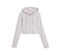 PUMA Hoodie côtelé et zippé Essentials Femme M, Misty Pink Heather
