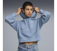 PUMA Hoodie court décontracté WARDROBE ESS Femme, Vêtements, Bleu, L L