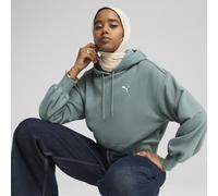 PUMA Hoodie court décontracté WARDROBE ESS Femme, Vêtements, Vert Moon, XL XL