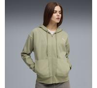 PUMA Hoodie décontracté à zip HER Femme, Vêtements, Vert, XXS XXS