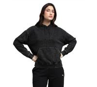 PUMA Hoodie décontracté délavé Essentials Elevated Femme L, Black