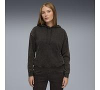 PUMA Hoodie décontracté délavé Essentials Elevated Femme, Vêtements, Noir, S S