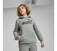 PUMA Hoodie en molleton avec logo N° 1 ESS Enfant et Adolescent, Vêtements, Gris, 13-14Y 13-14Y