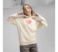 PUMA Hoodie Flaming Love Enfant et Adolescent, Vêtements, Alpine Snow, 7-8Y 7-8Y