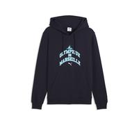 PUMA Hoodie FtblCulture Olympique de Marseille Homme, Accessoires, Bleu, S S