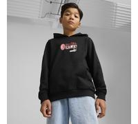 A.C. Milan - Sweat à Capuche ftblNRGY - Sweat-Shirt de Sport de Football, Produit Officiel Noir, Enfant, 12 Ans 152