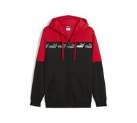PUMA Hoodie intégralement zippé Around the Block Homme, Vêtements, Rouge, XL XL