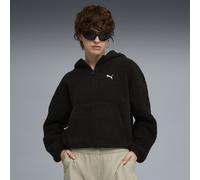 PUMA Hoodie oversize en polaire Wardrobe Essentials Femme, Vêtements, Noir, S S