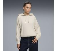 Puma Sweat à capuche Her Oversized Hoodie Beige Taille S Femme