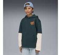 PUMA Hoodie superposé MID90s Enfant et Adolescent, Accessoires, Vert, 11-12Y 11-12Y