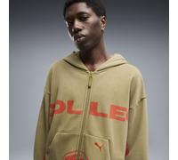 PUMA Hoodie zippé à imprimés Unisexe, Accessoires, Marron, L L