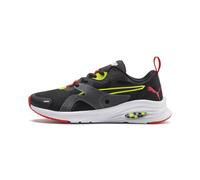 Puma Hybrid Fuego Jr Running, Noir Black-NRGY Yellow 01, 39 EU