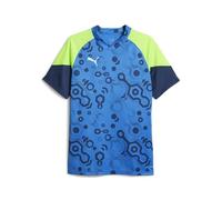 PUMA Individuel Maillot de Football Homme, Bleu Persan-Vert Pro, M