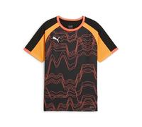PUMA individualLIGA Graphic Jersey jr, Maillots Garçon, PUMA Black-Glowing Red,