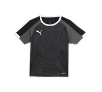 PUMA individualLIGA Graphic Jersey jr, Maillots Garçon, PUMA Black-Shadow Gray,