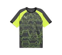 PUMA individualLIGA Graphic Jersey, Maillots Homme, Galactic Gray-Yellow Alert,