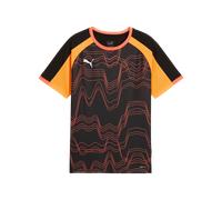 PUMA individualLIGA Graphic Jersey jr, Maillots Garçon, PUMA Black-Glowing Red,